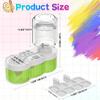 6-in-1 Paint Brush Cleaner with Water Cycle System and Palette,ABS Artist's Paint Brush Rinse Cup Holder, Automatic Washing Tool for Studio Outdoor