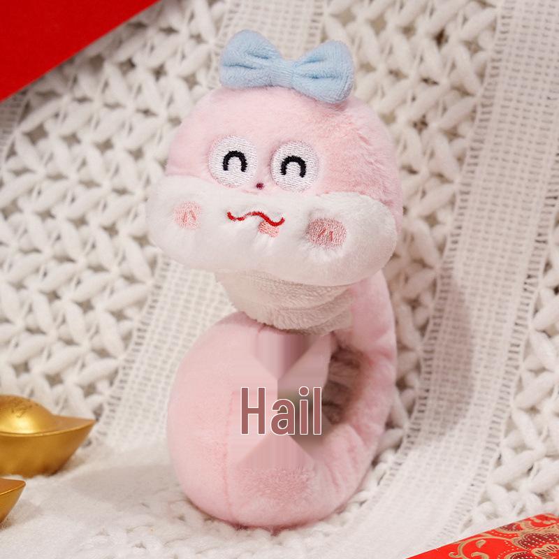 

Good Luck Snake Plush Snap Bracelet - New Year Cartoon Festival Toy for Kids 32cm [0.045kg]