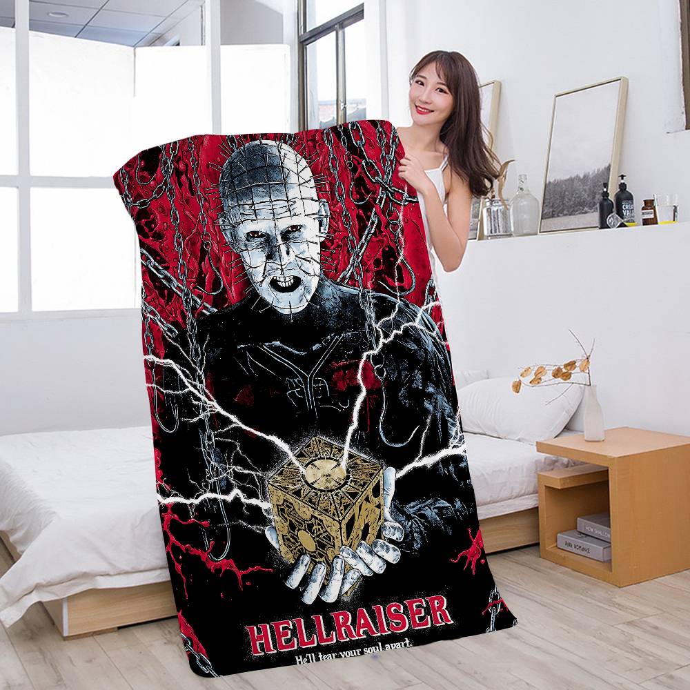 

Classic H-Hellraiser Horror Movie Beach Towel Colorful Bath Towels for Girl Microfiber Quick Dry Sand Free Beach Yoga Spa W40*H60(CM)