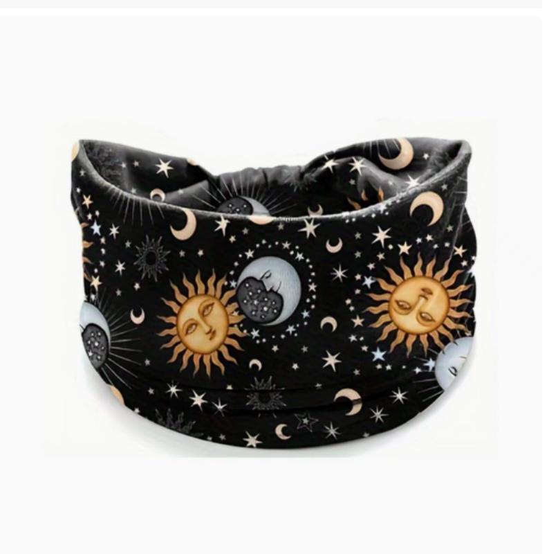 Women's  Boho Cotton Printed Headband Sports Band Striped Headband A Wide Edge Yoga Headband Soft Hair Band Headdress Bundle Women Girls Hair Band