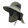 Sunscreen men's summer fishing hat face cover bucket hat UV protection sun hat outdoor sun protection hat