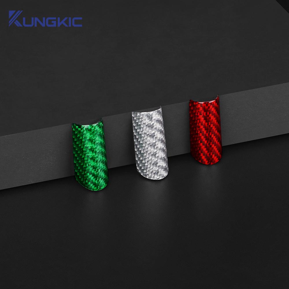 Real Hard Carbon Fiber For Abarth 595 695 2017 2018 2019 2020 2025 2025 2025 LHD RHD Car Grille Italian Flag Protect Accessories