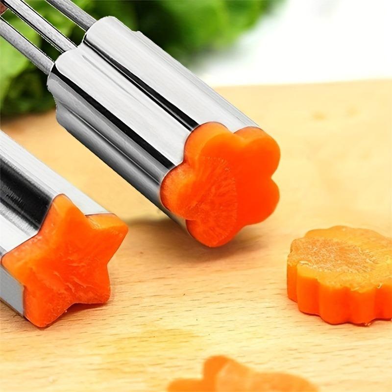 Vegetable cutter shape set DIY wooden handle fruit cutter mold biscuit cutter, used for food and fruit processing baking