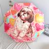 Shih Tzu Pattern, Automatic Folding Umbrella, Portable and Foldable Design, 8 Ribs, a Christmas or Birthday Gift.