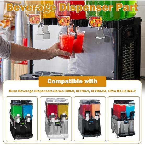 32189 (#32189.0000) Ultra Plastic Front Auger Nose Bushings Replacement for Bunn Beverage Dispensers CDS-3, ULTRA-1, ULTRA-2A, Hopper Auger Nose