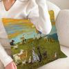 Sam Toft Art Abstract Landscape Pillow Covers Cartoon Sofa Decorative Home Double-sided Printing Short Plush Cute Cushion Cover