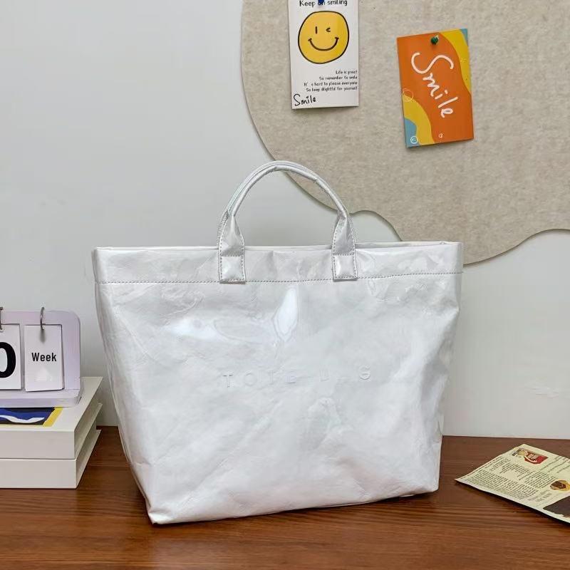 2025 Women's Large Capacity Transparent PVC Handbag - Fashionable, Water-repellent, Simple Style