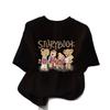 New Shoulder Cotton Short-sleeved T-shirt Women's Fashion Versatile Age-reducing and Thin Niche Top Bottoming Shirt Summer
