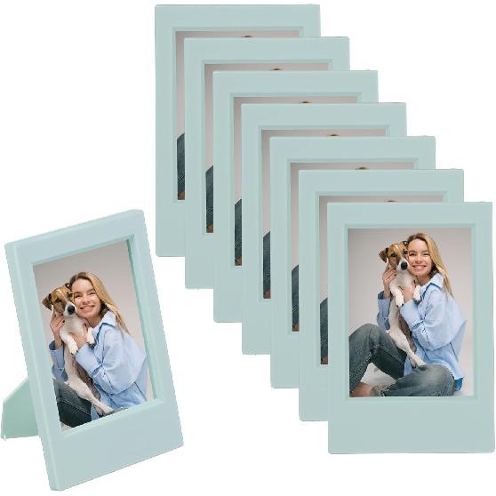 Uxcell 8pcs Mini Picture Frames, 2.4 X 3.6 Inch Rectangular Film Photo Frame, Small Tant Film Photo Frame Holder for Tabletop Picture Display, Black