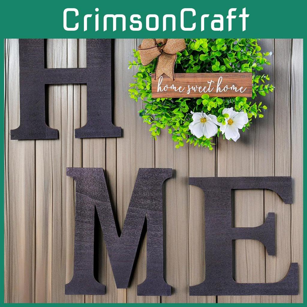Home Letter Wall Plaque Made Of Plastic And Fabric For Indoor And Outdoor Space Decor
