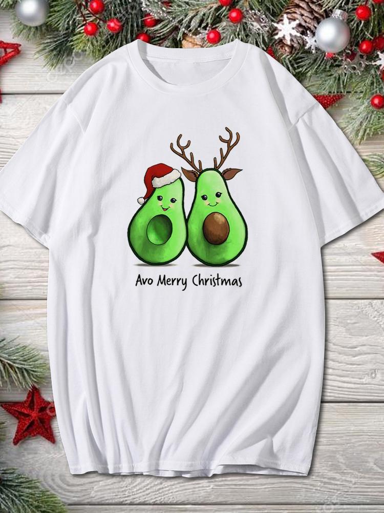 2025 Merry Christmas Women Holiday Fashion T Shirt Trend Graphic T-Shirts Holiday Tshirt New Year O-Neck Cartoon Top Xmas Gifts