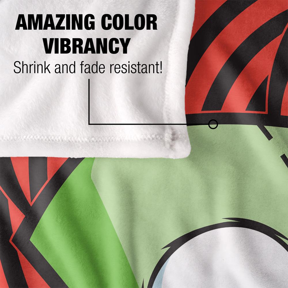 Invader Zim Silky Spiral Gir Supersoft Blanket