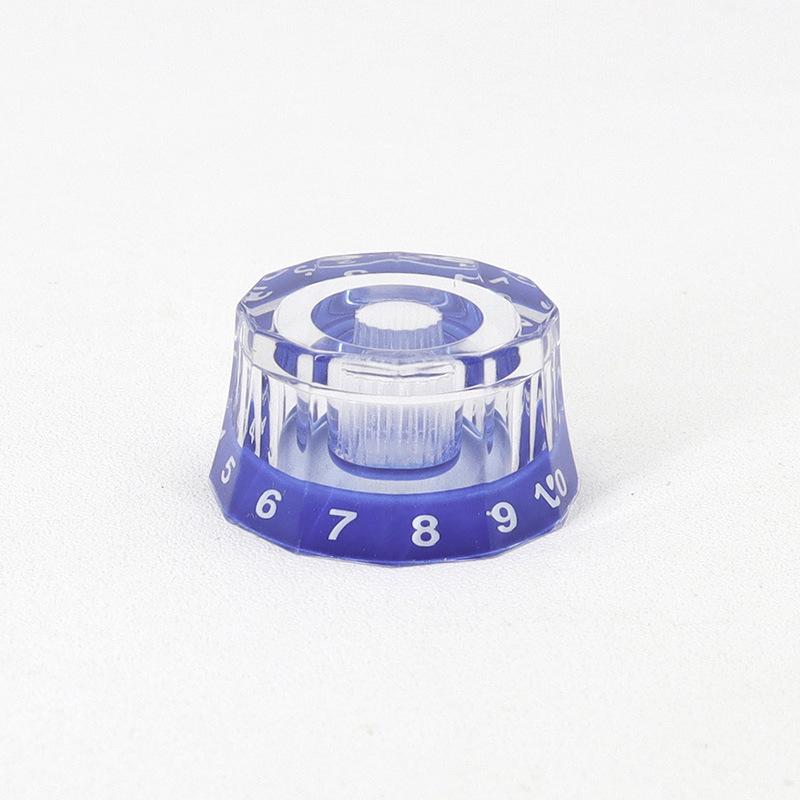 Twelve-Sided Acrylic Tone and Volume Knob Caps for LP Electric Guitar