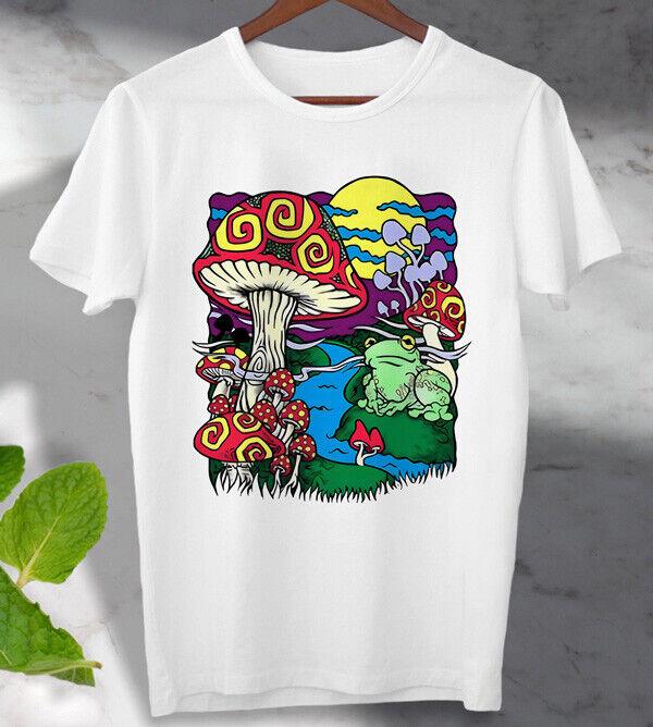 

Футболка Mushroom Dream Психоделический исследовательский постер Унисекс Мужская Женская Топ S