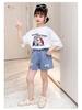 Korean Style Girls' Denim Shorts with Bows - Chic Summer Fashion Hot Pants for Kids