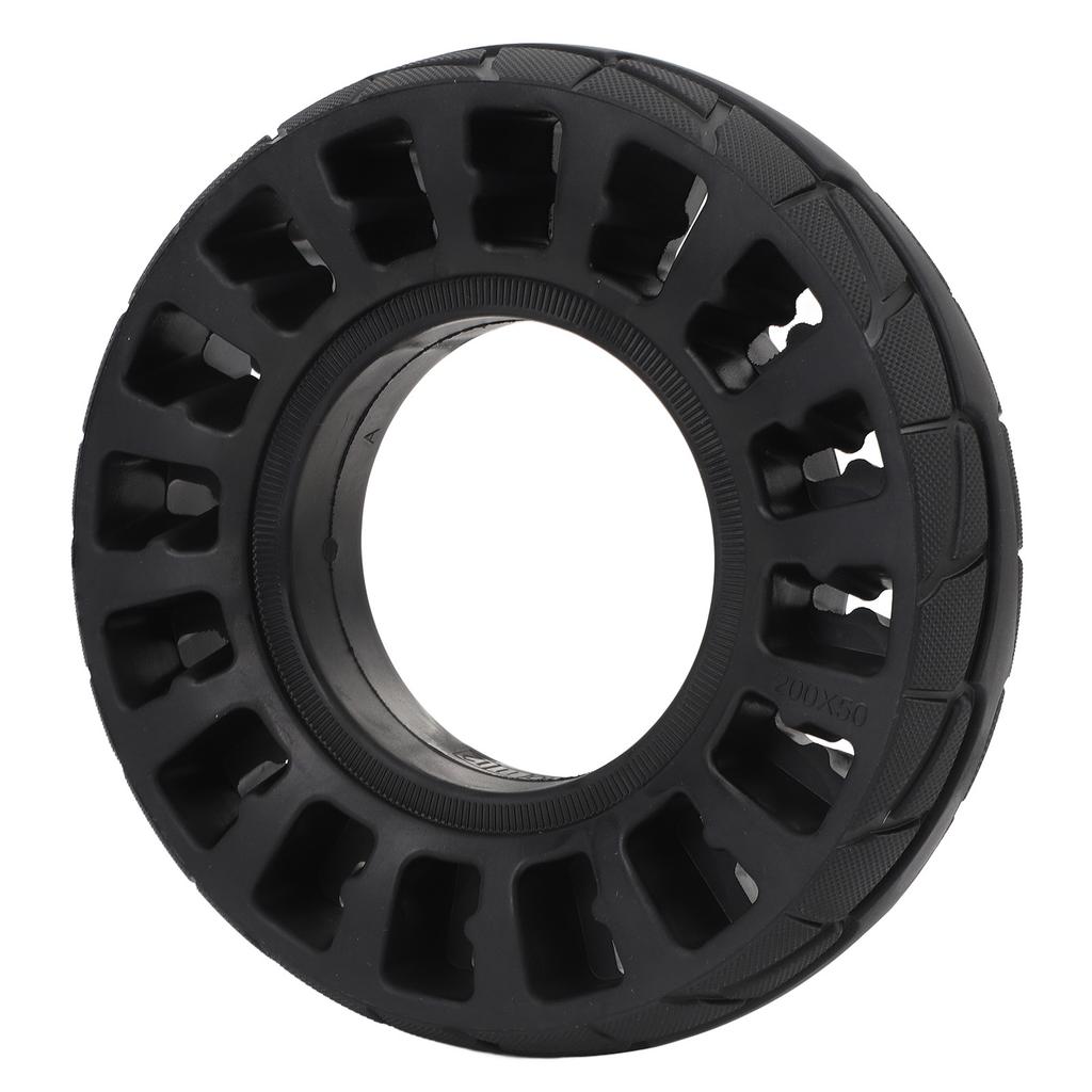 8 Inch Solid Tire for Electric Scooter Rubber Flat Free Shock Absorption Explosion Proof