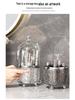 Rotating Dustproof Makeup Brush and Cosmetics Organizer with Large Capacity