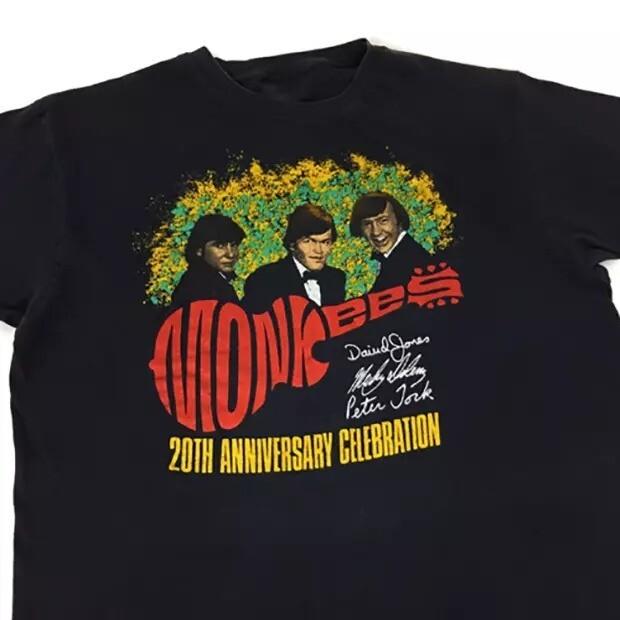 Monkees 20th Anniversary Tour Vintage 1986 Black Size S-5XL T-Shirt Unisex T-Shirt XXL