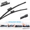 BROSHOO Car Wiper Blade Natural Rubber 2002- For CHEVY Trailblazer MK2 Front Windshield Windscreen Cars Accessories