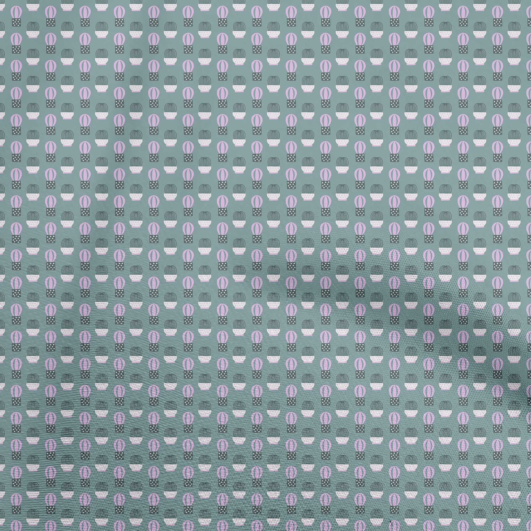 

oneOone Georgette Віскоза синя тканина Cactus Quilting Material Print Швейна тканина у дворі 42 дюйма 42 Inch Wide - Viscose Chiffon зелений