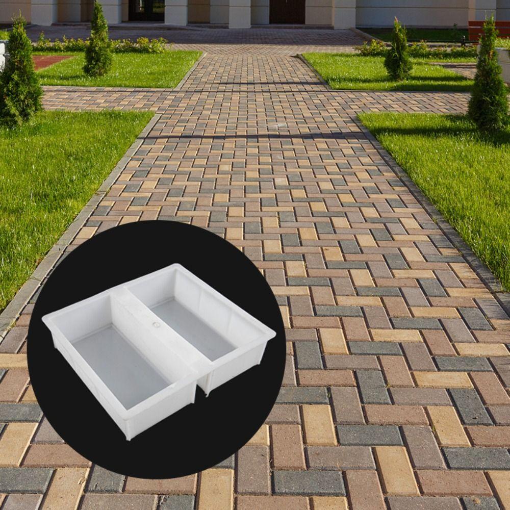 Reusable Paving Cement Mold 20x10cm Cement Brick Mould Concrete Pavement Mold  Garden Paths