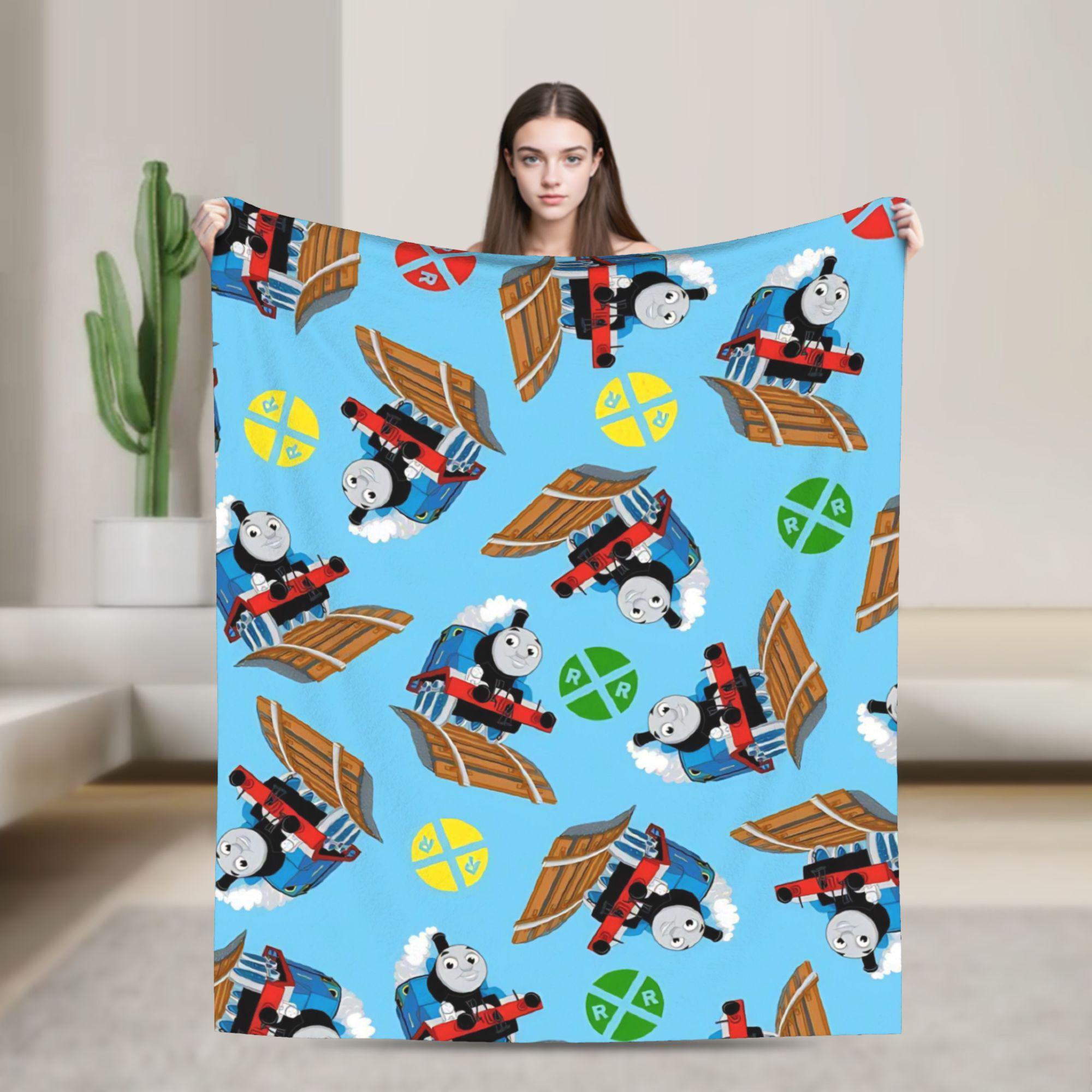 

Super Soft T-thomas and Friends Throw Blanket Premium Fleece Flannel Lightweight Bed Blanket Super Cozy Blankets All Season Use 30x40in
