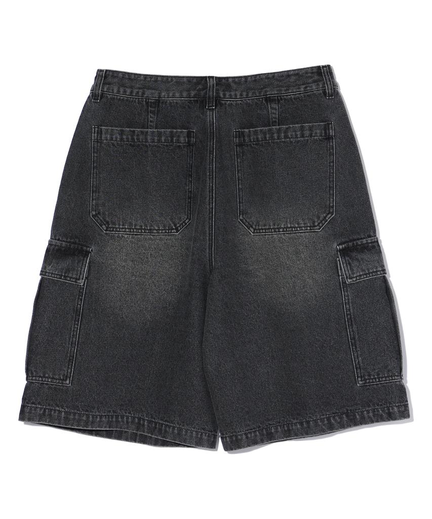 Eonoideu Single-Pleat Cargo Bermuda Shorts Black (Lp2Du394-076)