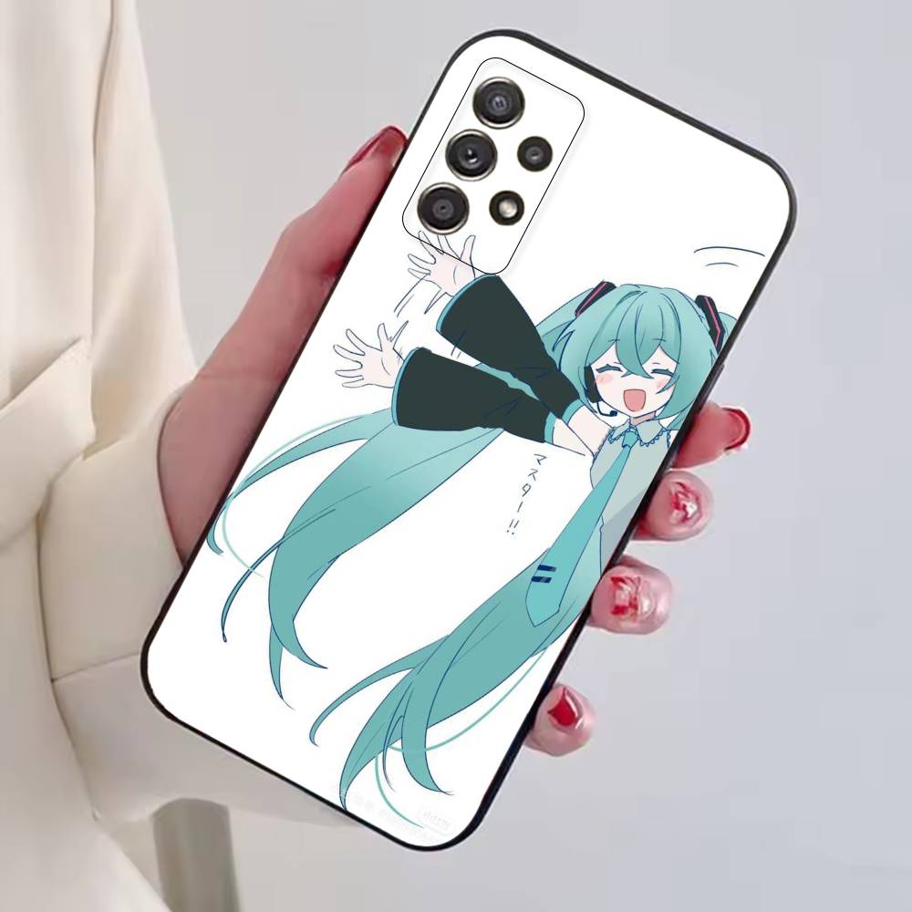 Cartoon Anime H-Hatsunes MIku Phone Case For Samsung S25,S24,S21,S22,S23,S30,Ultra,S20,Plus,Fe,Soft Silicone Black Cover