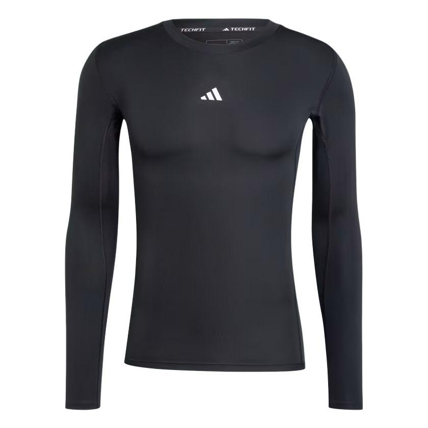 adidas Techfit Compression Training Long Sleeve T-Shirt Asia Sizing Black Men s JE6702 S