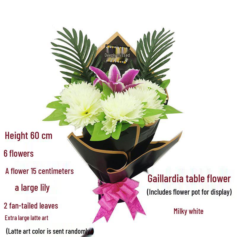 Qingming Chrysanthemenstrauß: Seidenblumen (künstlich) für das Gräberfegen und Friedhofsgedenken