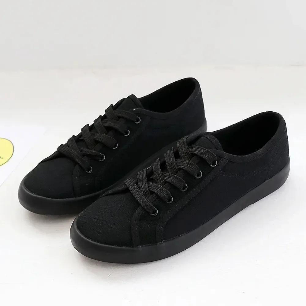Fashion Flats Women's Shoes Simple Student Breathable Canvas Shoes Comfortable Couple Vulcanized Shoes Womens Sneakers Woman zapatos