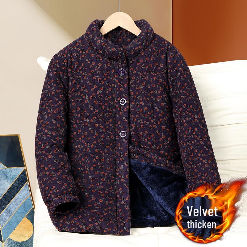 

KaBoFei Elderly Women s Winter Cotton Padded Coat 3XL