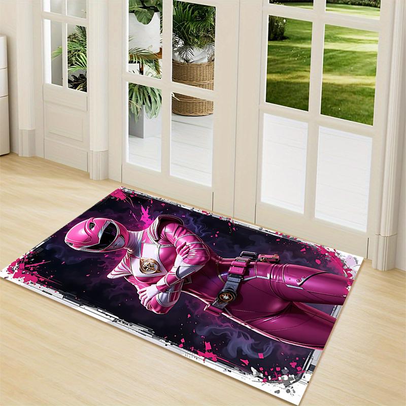 1Pc Power Rangers Galactic Heroes Carpet Rug Customizable Soft Washable Antislip Home Living Room Sofa Mats Personalized Rug 0917260