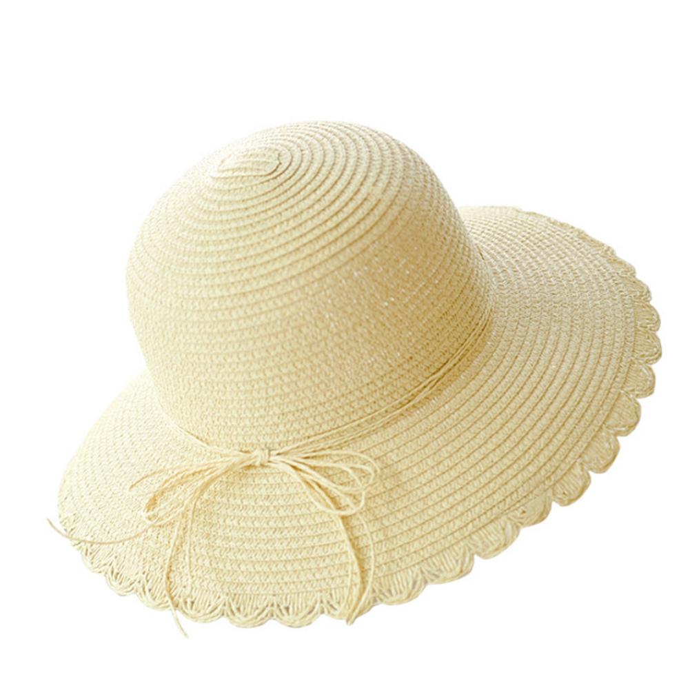 Leisure Women Breathable Fisherman Hat Beach Straw Hat