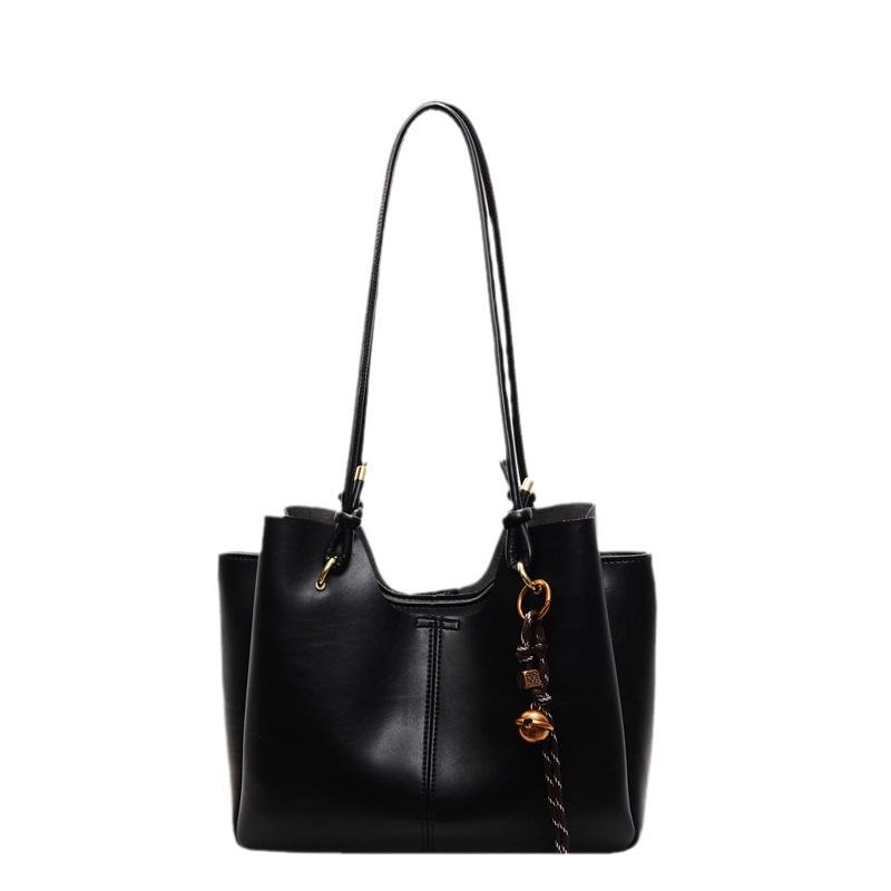 Large-capacity versatile three-fold extra-large bag, women's autumn and winter advanced texture commuter portable shoulder bag