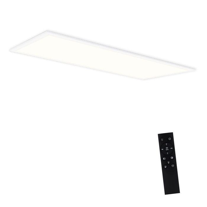 Plafonnier LED - NETTLIFE - Panneau 120x30 40W - Dimmable - Télécommande - Blanc chaud 3000K