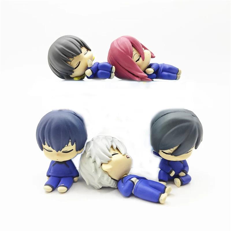 

5Pcs/Set Blue Lock Action Figure Nagi Seishiro Isagi Yoichi Q Style Sleep Model Doll Toy Chigiri Hyōma Bachira Meguru Figurines