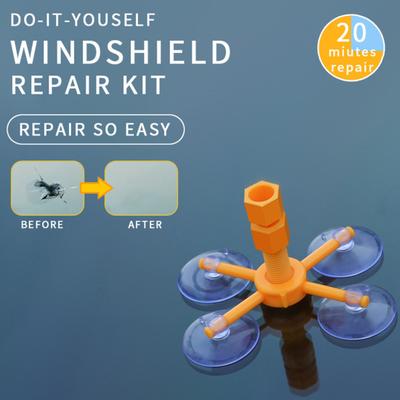 Car Windshield Repair Kit Professional Cracks & Chips Tool for Fixing Permanent Bonding Prevents Spreading Car