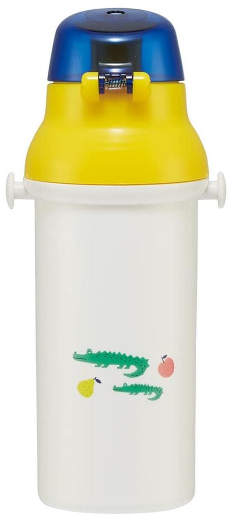 Skater Children's Plastic Water Bottle, 480ml, High My Zoo, Made In Japan, PSB5SANAG-A