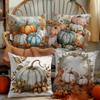 1 Fundas De Almohada Florales De Calabaza De Otoño De Accin De Gracias,Fundas De Cojines Decorativas Para Festivales De Cosecha