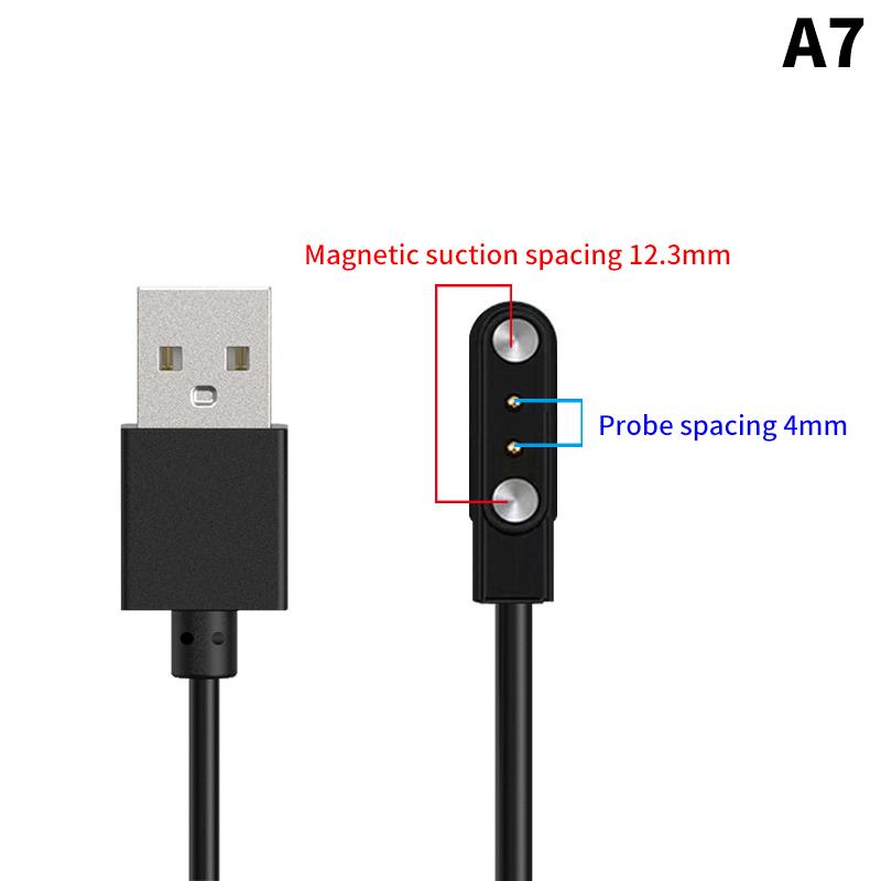 

2 контакта 4 контакта Док-станция для смарт-часов Магнитный адаптер зарядного устройства USB Кабель для зарядки Шнур для смарт-часов Провод для зарядки Аксессуары