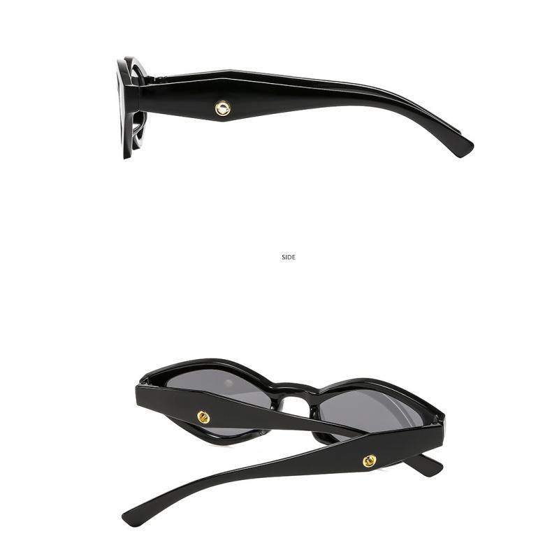 Damen-Sonnenbrille, modische polygonale Herren- und Damen-Sonnenbrille