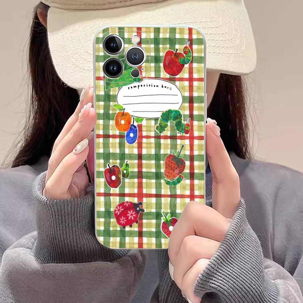 

The Very Hungry Caterpillar For IPhone 17 16 15 14 13 12 Mini 11 Pro Max Transparent Case iPhone 14 pro
