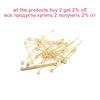 100pcs 20 30 40mm Copper 14K 18K Gold Plating Heads Eye Flat Head Pin For DIY Jewelry Making Findings Accessories