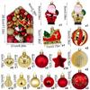 Unique Irregular-Shaped Painted Christmas Tree Ornaments Box