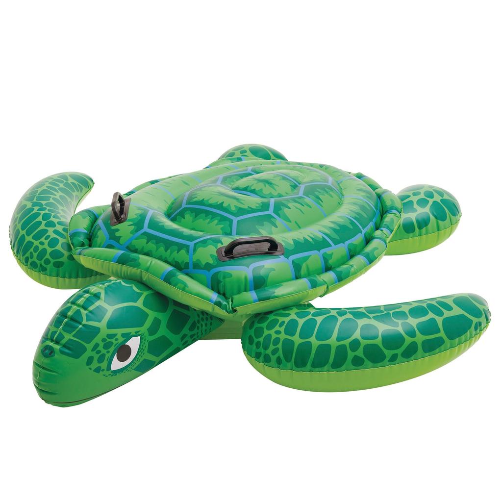 INTEX Lil' Sea Turtle Ride-On Float, 150 x 127 cm, 57524 [Official Japanese Product]