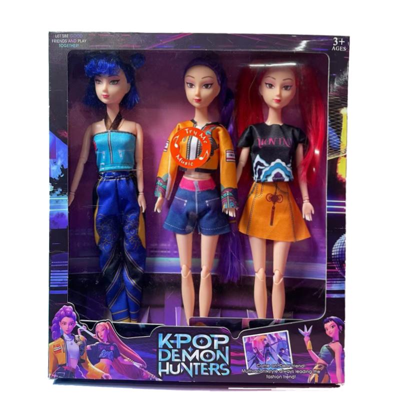 NEW Kpop Demon Hunters Hunter Group Sticky Glue Doll High Appearance Anime Action Figure Perfect Gift for Girls Holiday Birthday