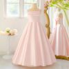 Girl's Lace Formal Piano & Stage Dress - Long Princess Gown for Guzheng, Cello Performance or Birthday