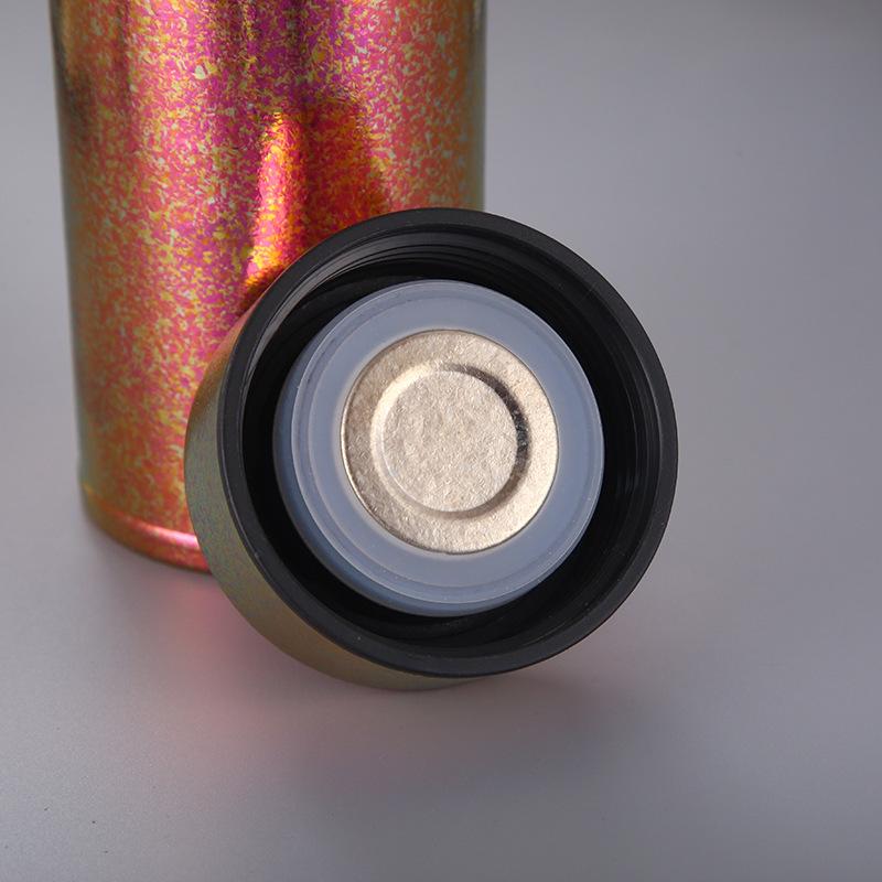 Pure Titanium High-Capacity Insulated Cup for Men and Women - Ice Flower Design
