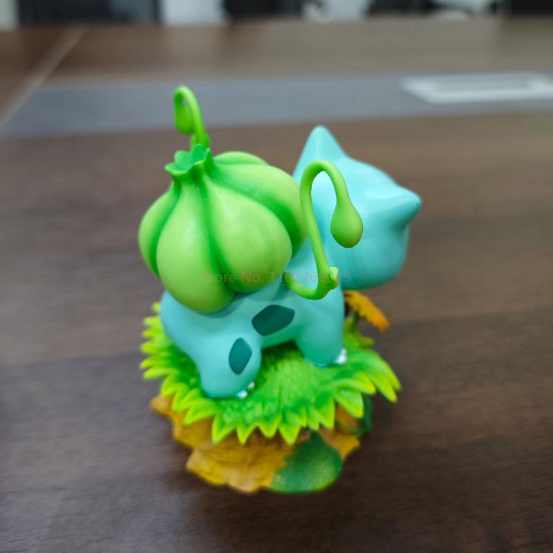 Pet Spirit Pocket Monster Gk Anime Hand-Made Decoration Wonderful Frog Seed Scene Animation Hand-Made Model Gift